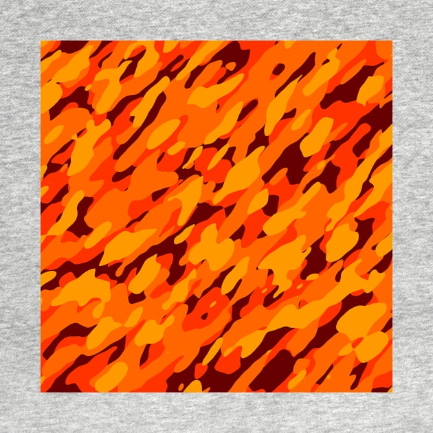 Orange Camouflage by Tshirtstory